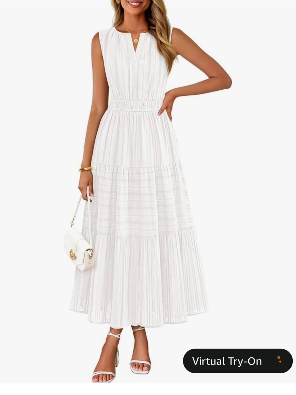 NWT White Dress with Pockets